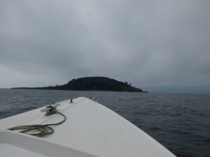 Approaching the island
